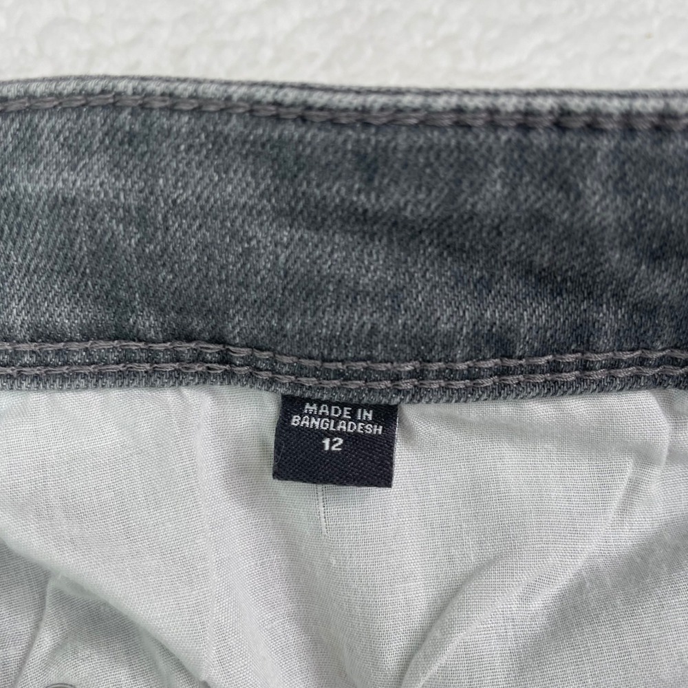 J. Jill Denim Authentic Fit Slim Ankle Grey Jeans Womens Size 12 Stretch - Picture 11 of 12